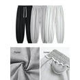 thumbnail image 2 of 2024 New Spring Summer Men's Joggers Sweatpants Korean Fashion Band Waist Sportswear Cotton Knit Track Pants Loose Home Trousers, 2 of 6