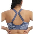 thumbnail image 3 of Elomi Energise J-Hook Underwire Sports Bra (8042),36H,Vintage Denim, 3 of 4