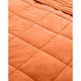 thumbnail image 6 of Quilted Microfiber 48"x72" Weighted 12lb Blanket, Canyon Clay by Blue Nile Mills, 6 of 10