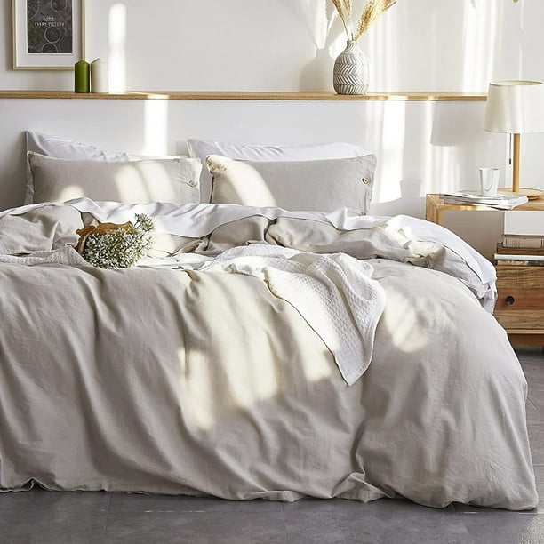 Queen Linen Duvet Cover Queen Linen and Cotton Blend Duvet Cover Set