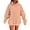 Orange, variant on YOIAVAIOY Women Striped Sweatshirts Oversized Drawstring Pullover Hoodies Lightweight Fashion Causal Hoodie with Kangaroo Pocket Green M