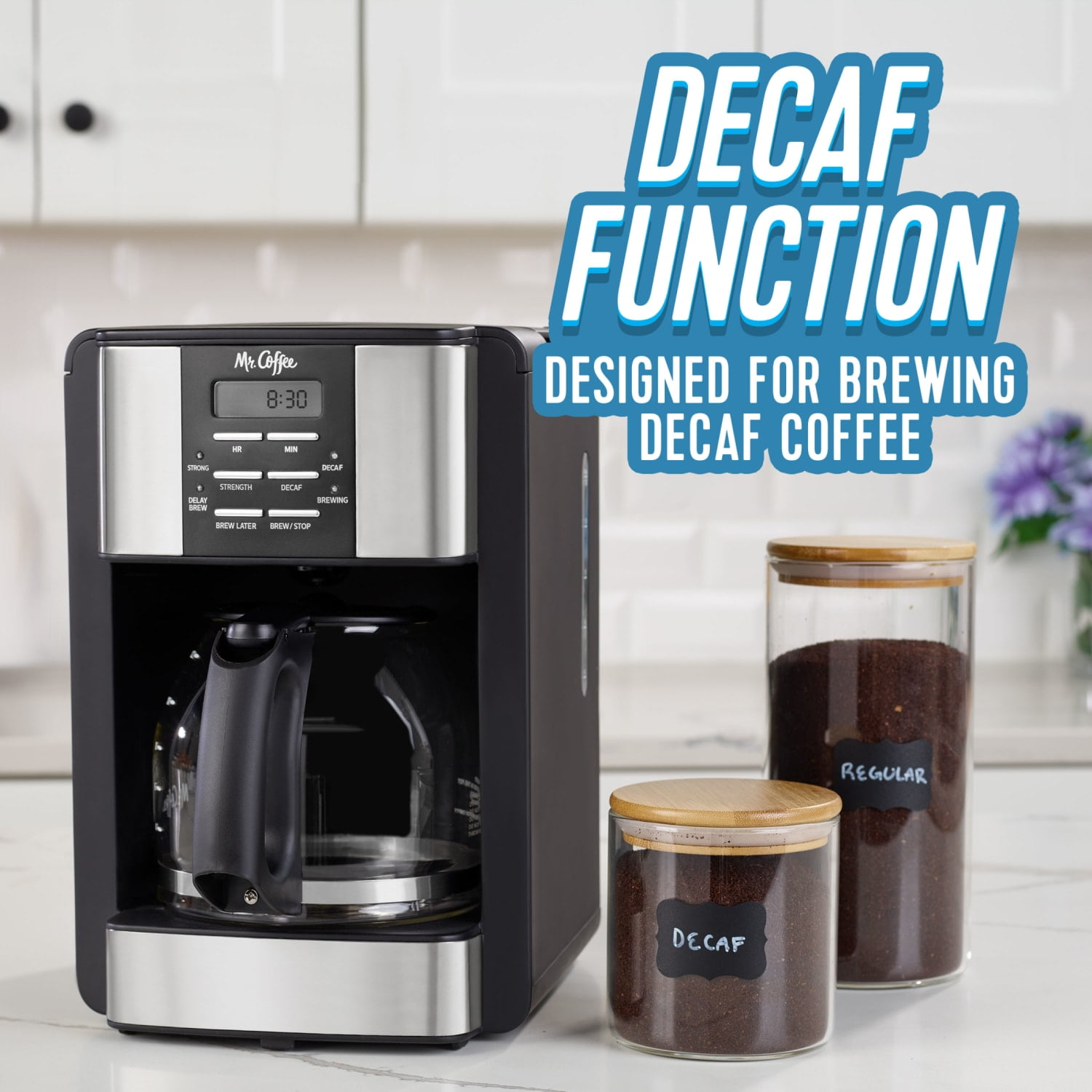 Coffee 12-Cup Programmable Coffee Maker, 3-Way Brewing System
