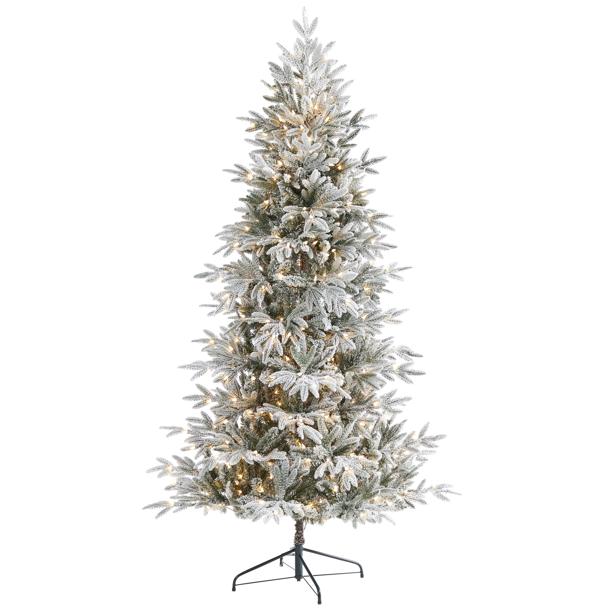 7.5ft. Flocked Manchester Spruce Artificial Christmas Tree with 450