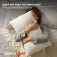 thumbnail image 4 of Set De 2 Almohada De Memory Foam Triturado Ultra Suave Cojin Ajustable con Funda Exterior Antibacterial Transpirable Almohada Comoda Confortable Suoper Comoda 45 X 64 cm KTHG193C6 (2), 4 of 7
