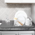 thumbnail image 6 of T-fal Microfiber Dish Drying Mat Reverses to Mesh, 2 Piece Set, Pebble, 6 of 7