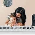 thumbnail image 4 of Gymax 2 in 1 Attachable Digital Piano Keyboard 88/44 Touch sensitive Key w/ MIDI White, 4 of 10