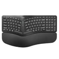 thumbnail image 1 of Teclado ergonómico inalámbrico Nulea Split con reposamuñecas negro, 1 of 7