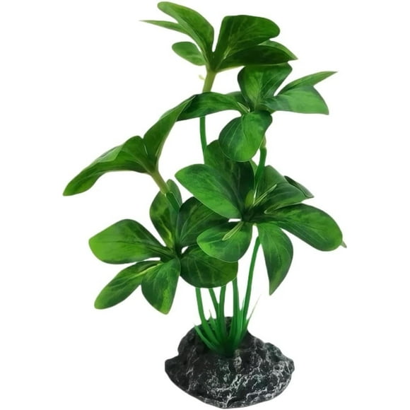 Artificial Aquarium Plants,Fish Tank Decorations Betta Leaf Hammock 7in Realistic Silk & Plastic Plants, Hideout Decor for Betta. Goldfish,Reptiles,Small Tanks Type-G)