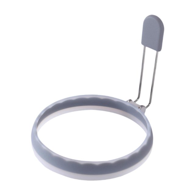 Lipstore Egg Frying Leakproof Griddle Cooking Shaper for Pancake Muffins Omelets gray