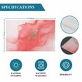 thumbnail image 7 of Placemat Abstract Ombre Pink Marble Placemats for Dining Table White Modern Art Washable Table Mats for Party Kitchen Dining Decoration, 7 of 7