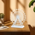 thumbnail image 1 of Noria giratoria, decoración artística, accesorios de gabinete, estatuilla de arquitectura de Metal, noria, escultura, adorno de mesa, 1 of 8