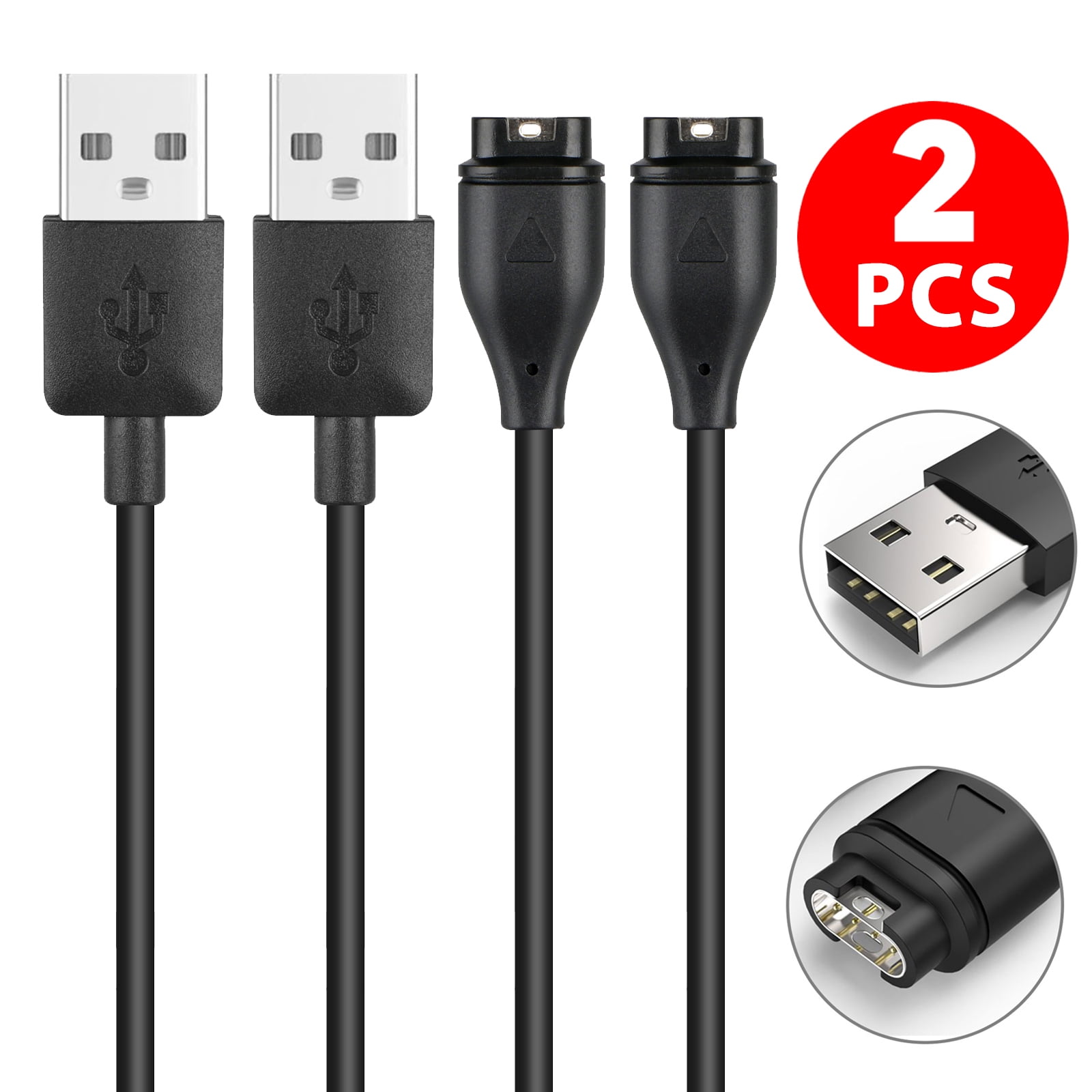 USB Charger Charging Cable Cord for Garmin Fenix 5 5S 5X Vivoactive 3 Vivosport 