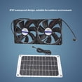 thumbnail image 3 of Ventiladores solares silicio monocristalino duradero ampliamente utilizado fácil de instalar kit de ventiladores de panel solar de 10 W con bridas para cables para automóvil ANGGREK Otros, 3 of 8