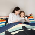 thumbnail image 5 of Homewish Weightlifting Sport Lovers Bedding Comforter Set,Colorful Striped Line Twin Comforter Sets,Barbell Fitness Theme Bedding Set For Boys Kids,Luxury Bedroom Decor Reversible,2pcs, 5 of 8