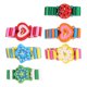 thumbnail image 2 of ColoMX Relojes de pulsera de simulación de dibujos animados para niños, artesanía de madera, reloj de pulsera, papelería, Color aleatorio, 6 uds., 2 of 7