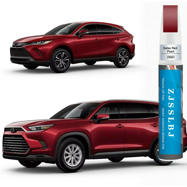 3Q3 Pintura de Retoque Perlado Rojo Oscuro/rojo Salsa para Toyota, Bolígrafo de Pintura para Autos, Reparación de Arañazos, Pintura de Retoque Dos en uno, Removedor de Arañazos Premium para Autos par