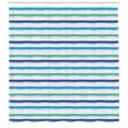 thumbnail image 3 of Ambesonne Harbour Stripe Shower Curtain, Brushstrokes Art, 69"Wx70"L, Royal Blue Seafoam, 3 of 3