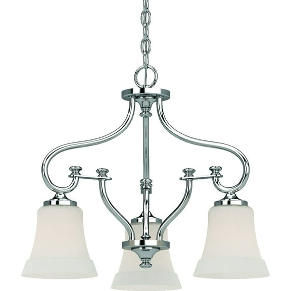 Volume Lighting 3163 Tes 3 Light 21" Wide Chandelier - Chrome
