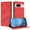 Red, variant on Allytechgroup Wallet Flip Case for Google Pixel 8 with Credit Card Slot, RFID Blocking PU Leather Slim Phone Case Shockproof Full Body Protection for Google Pixel 8, Red
