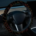 thumbnail image 2 of Halloween Spider Web 14.5 Inch Printing PVC Leather Car Wheel Covers Steering Wheel Covers Auto Accessories, 2 of 6