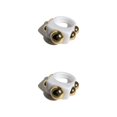 thumbnail image 4 of Youkk Belles Bagues en Or Déclaration pour Femmes à la Mode Bagues Durables pour Femmes Blanc 2Set, 4 of 6