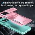 thumbnail image 2 of for Google Pixel 8 Case, Heavy Duty Case with Camera Lens Sliding Cover, Shockproof Dropproof Non-Slip Military Grade Full Body Rugged Protection Cover Case for Google Pixel 8, Pink, 2 of 7
