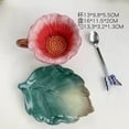 thumbnail image 2 of JONJUMP European Flower Ceramic Afternoon Tea Coffee Cup and Saucer Set French Black Tea Cup Dessert Saucer Coffee Spoon E, 2 of 3