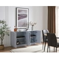 thumbnail image 5 of Home Source Vintique Elegance: Multi-Functional Accent Chest and Storage Cabinet with Built-in Wine Rack and Glass Stemware Holder, 5 of 10