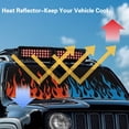 thumbnail image 4 of HUIACONG Blue and Red Flame Sun Shade Windshield for 2007-2023 Wrangler Rubicon Sahara TJ JK JKU 2 & 4 Door-Blocks UV Rays Sun Visor Protector,Car Sun Shade Keep Your Vehicle Cool,Car Window Shade, 4 of 6
