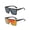 Black+Red, variant on Square Oversized Sunglasses for Women Men Big Flat Top Fashion Shield Large UV Protection Rimless Shades