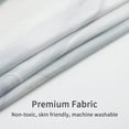 thumbnail image 4 of Small Stall Shower Curtain 36 x 72, Grey Half Size Shower Curtain, Marble 36 inch Fabric Shower Curtain Set with Hooks, Abstract White Grey Narrow Shower Curtain for Bathroom Decor, 4 of 6