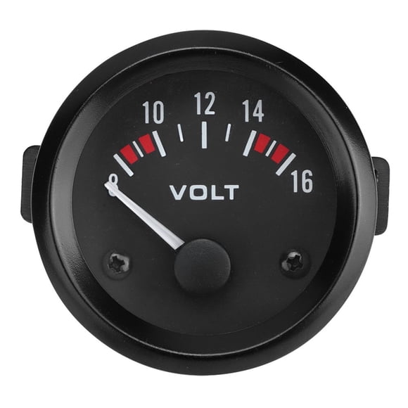 SUTENGDA 12V Car  Voltmeter  Aluminum Alloy Monitoring Voltage Voltmeter Ammeter Gauge Meter for Car Boat Truck ATV