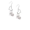 thumbnail image 2 of Delight Jewelry Silvertone Large True Love Waits Heart Open Heart French Earrings, 2 of 4
