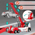 thumbnail image 4 of Grúa De Ingeniería De Aleaciones Para Niños Con Luz Coche De Juguete De Aleación Xtellar blanco, 4 of 4