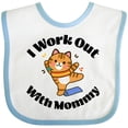 thumbnail image 3 of Inktastic Work out with Mommy Exercise Boys or Girls Baby Bib, 3 of 4