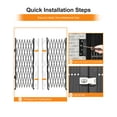 thumbnail image 3 of Kojooin Flexible Folding Door Gate - Versatile Aluminum Security Barrier with Rolling Casters, 3 of 8
