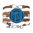 thumbnail image 1 of Inclinacion de combinatoria matemática del espacio geométrico Pulsera de cuero Negro trenzado pulsera de cuerda de amor Unbranded M, 1 of 3