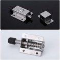 thumbnail image 5 of 4 Piece Spring Loaded Automatic Sliding Latch, Stainless Steel Sliding Door Latch, Barrel Sliding Latch Lock, Door Barrel Bolt for Bathroom, 5 of 5