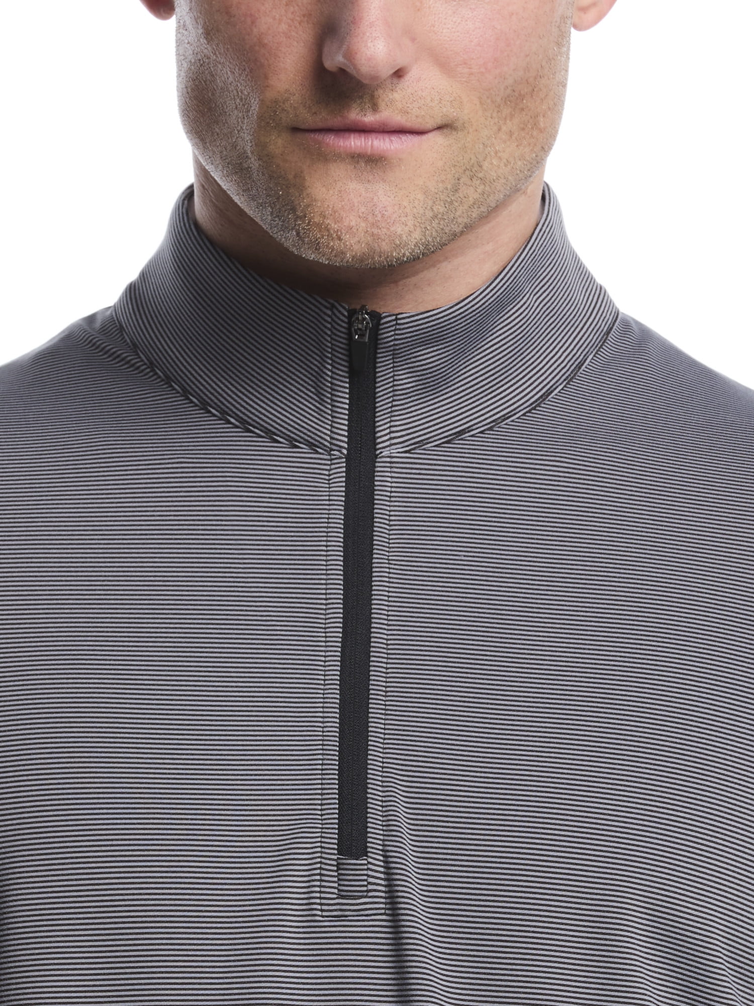 Ben Hogan Men's & Big Men's Performance Long Sleeve Feeder Stripe