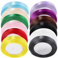 thumbnail image 5 of 12 Rolls Mixed Color Satin Crafting Ribbons for Floral Arrangements, DIY Projects and Party Decorations – Easy to Cut and Store, 5 of 5