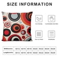 thumbnail image 5 of COMIO  Red Throw Pillow Covers Black and Grey Decorative Throw Pillow Covers Modern Abstract Stripes White Geometric Pattern,for Couch Sofa Bed Living Room Farmhouse Home Decor, 5 of 5