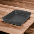 thumbnail image 7 of (3 pack)   Nonstick Jumbo Roaster, Roasting Pan, 17.2" x 12.7" x 2.7", Gray, 7 of 7