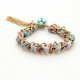 thumbnail image 3 of 5xVintage Bohemio Trenzado Cuerda Pulsera Cadena étnica Borla Encantos Joyería 5 piezas, 3 of 8