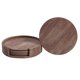 thumbnail image 2 of Set of 6 Wood Grain PU leather Coasters Placemats Tea, 2 of 5