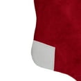 thumbnail image 3 of Northlight 20.5-Inch Red and White Velvet Christmas Stocking With Faux Fur, 3 of 4