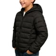 thumbnail image 3 of KyCheLot Winter Jacket for Kids Solid Color Zip up Long Sleeve Clothes with Hood Comfy Warm Hooded Jackets, 3 of 5