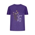 thumbnail image 1 of Camisetas de Verano de Mujer Pequeña Flor Impresa Cuello Redondo Manga Corta Superior, Verano Superior de las Mujeres, 1 of 4