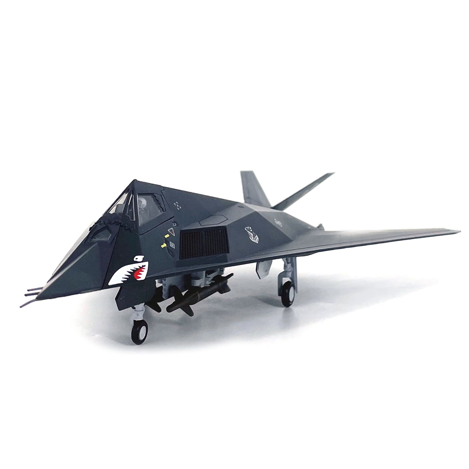 JIAHAOO Diecast 1:72 Scale USAF F-117 Nighthawk Attack Plane 11.3in with Display Stand for Aviation Model Collectors Gift