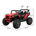 thumbnail image 2 of TOBBI 12V Electric Battery-Powered Ride On Toy SUV Buggy Car, Red, 2 of 7
