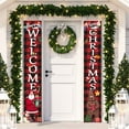 thumbnail image 2 of 1 Pair Door Banner Eye-catching Waterproof Oxford Cloth  Themed Pattern Hanging Banner for Home, 2 of 8
